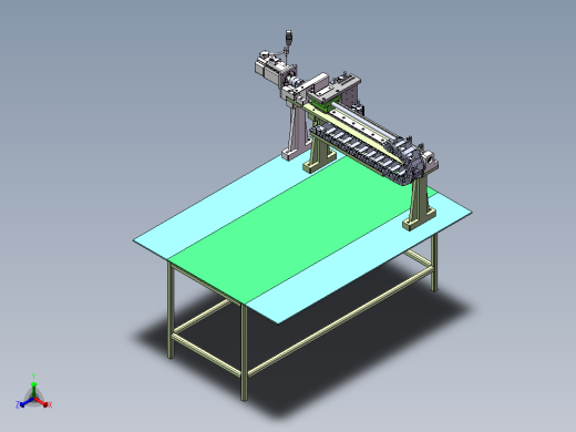 流水线贴标机sw18正等轴测缩略图