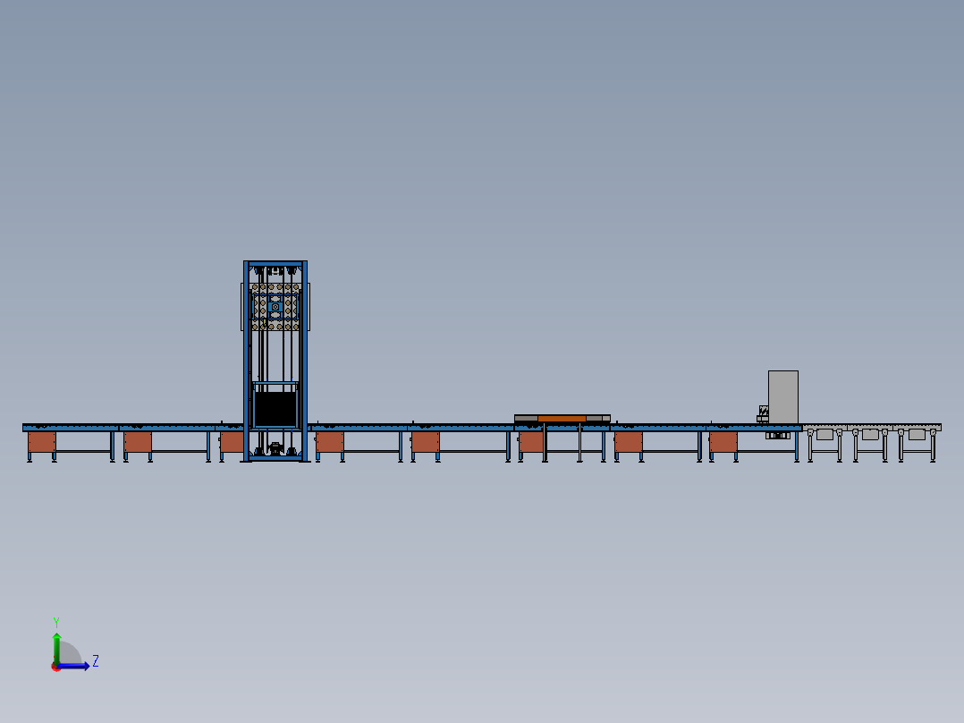 龙门码垛sw18可编辑左视图