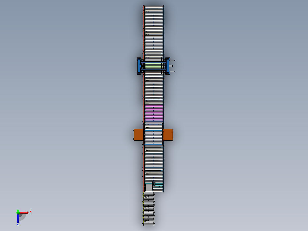 龙门码垛sw18可编辑俯视图