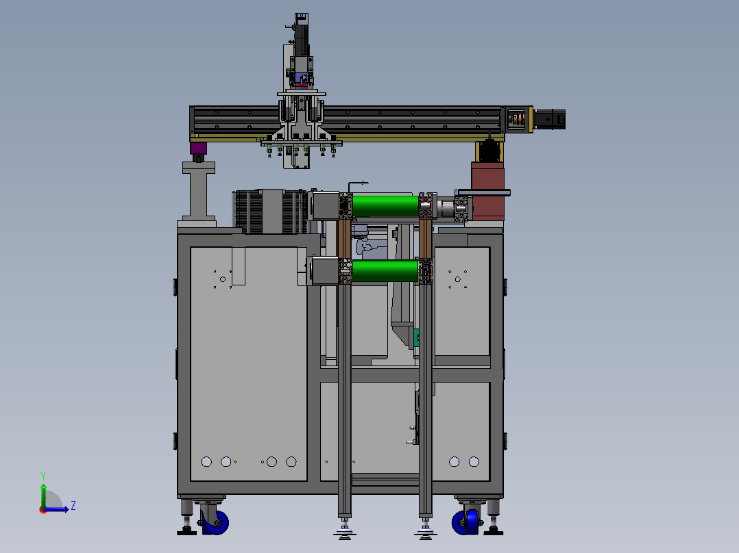 自动转板机sw17可编辑左视图