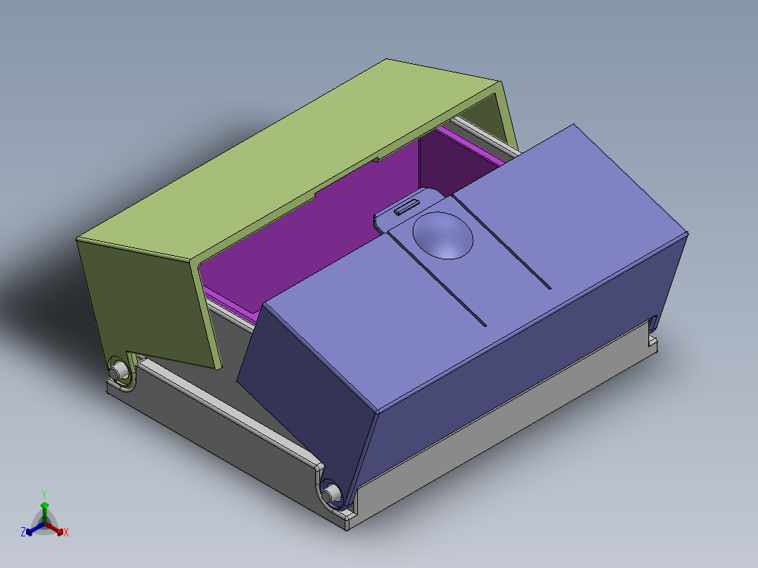 创意包装盒正等轴测图