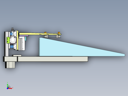 等距步进冲压板材送料机设计前视缩略图