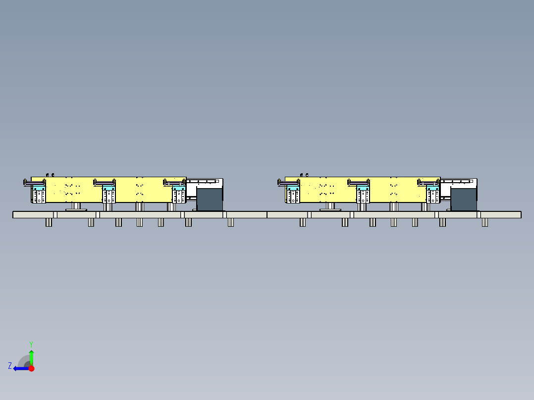 等距步进冲压板材送料机设计右视图