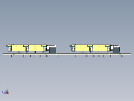 等距步进冲压板材送料机设计右视缩略图