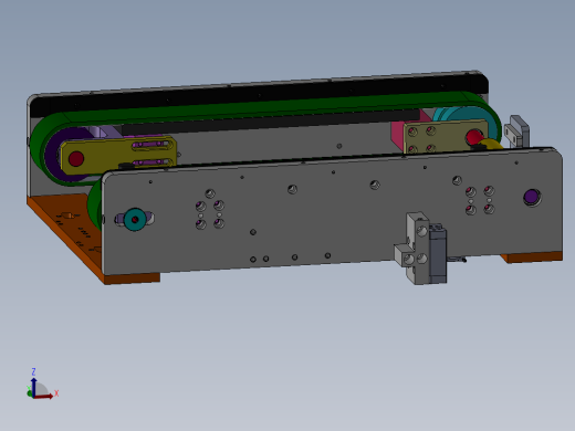 0.48米X0.3米双皮输送机构