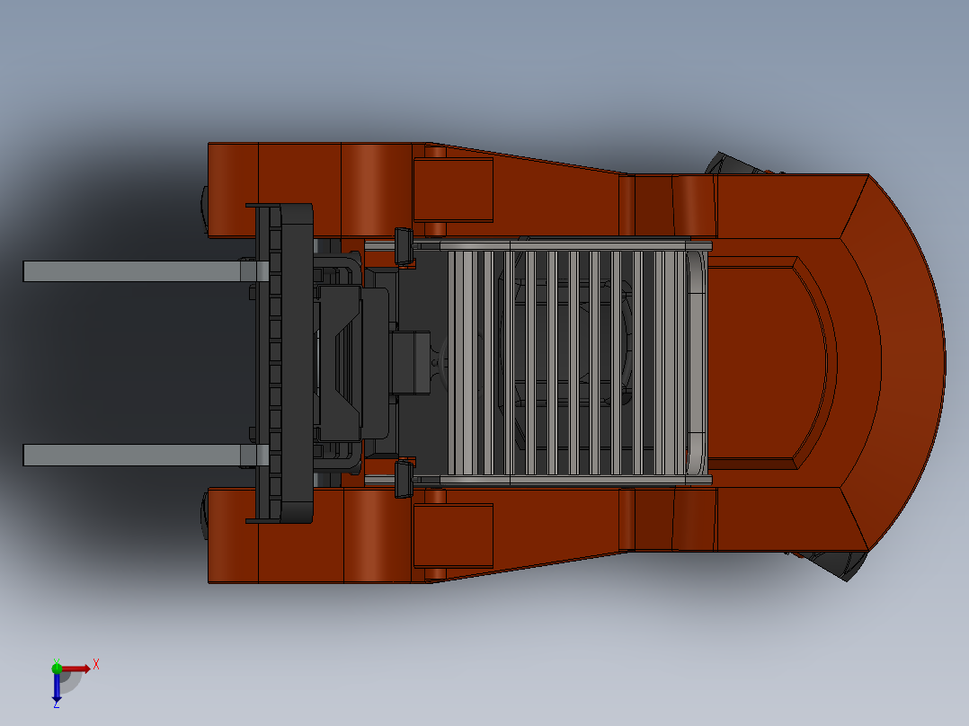 叉车、 叉车 SW STP(3)俯视图