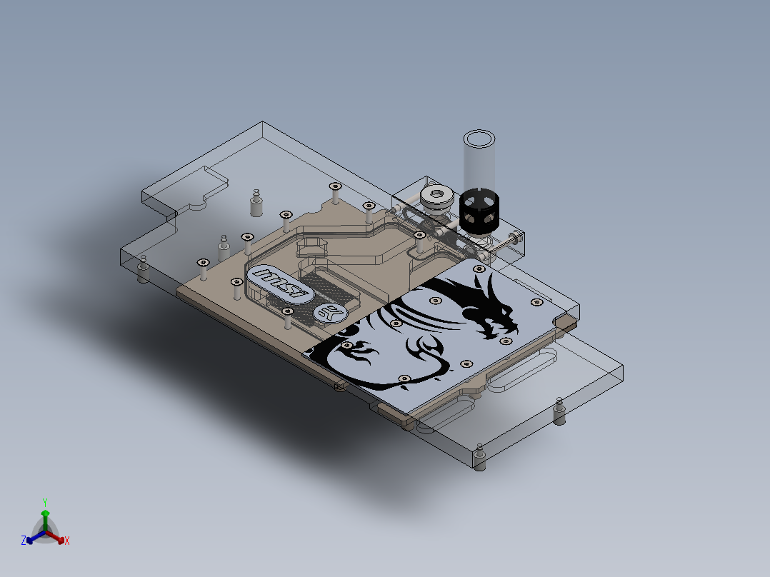显卡(8)正等轴测图