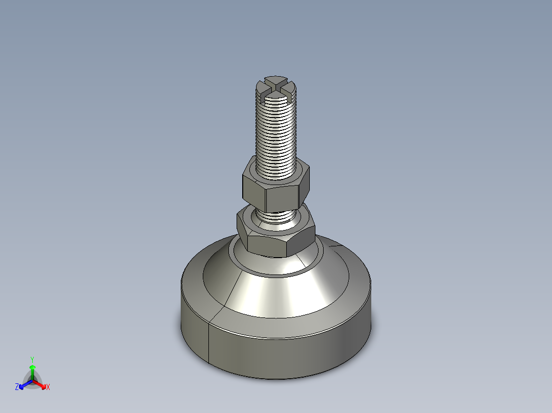 脚杯、脚垫(6)正等轴测图