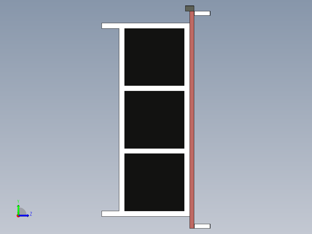 B2004644-标准化工作台左视图