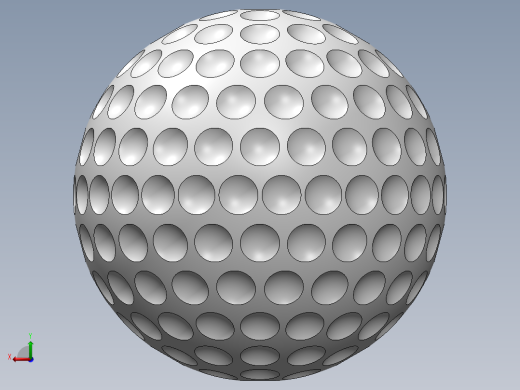 高尔夫球、高尔夫球小车、高尔夫球装备Golf Ball SolidWorks SW.zip后视缩略图