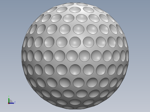 高尔夫球、高尔夫球小车、高尔夫球装备Golf Ball SolidWorks SW.zip左视缩略图