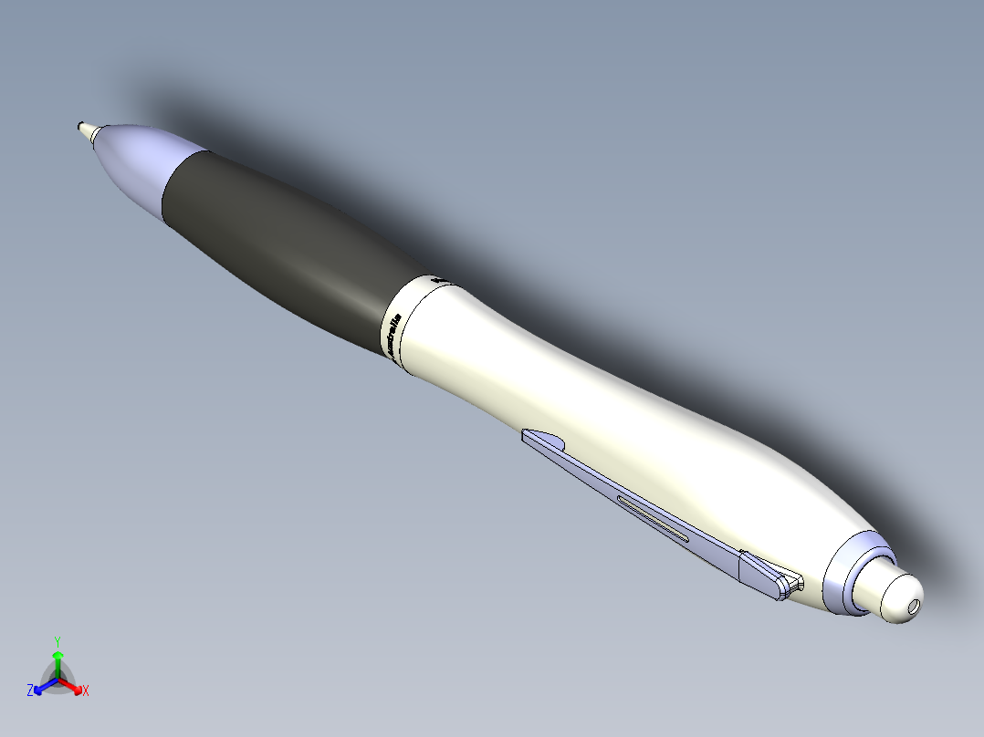 笔、中性笔、铅笔(51)正等轴测图