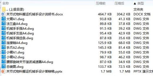 关节式物料搬运机械手设计含11张CAD图缩略图