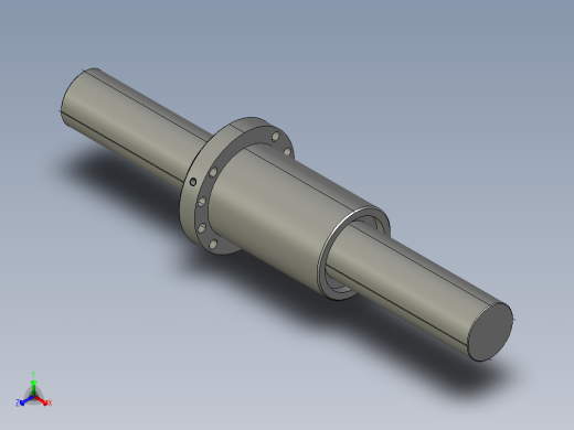 JF8032-5滚珠丝杆3D模型
