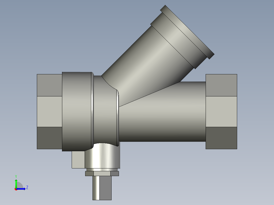 CNQT022-20240001球阀四分之三转四分之三转四分之三细牙2左视图