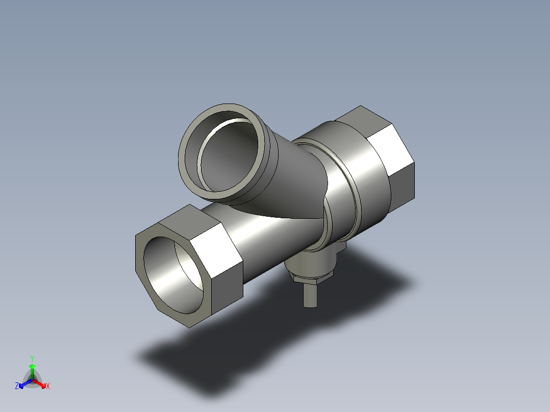 CNQT022-20240001球阀四分之三转四分之三转四分之三细牙2正等轴测图
