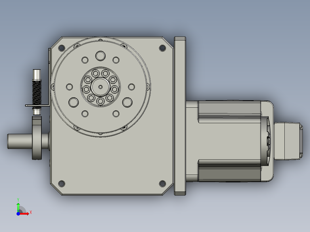 860-0300升降分割器70DH直插式配200W精研电机_1-Y前视图