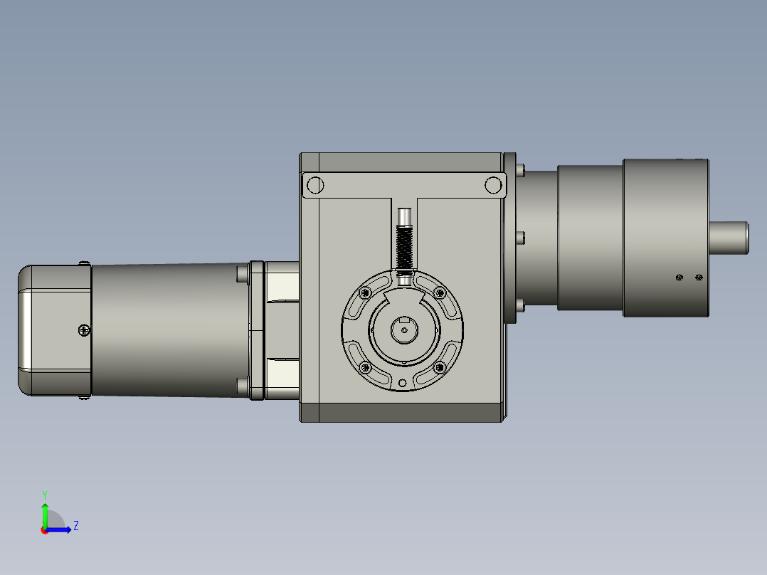 860-0300升降分割器70DH直插式配200W精研电机_1-Y左视图