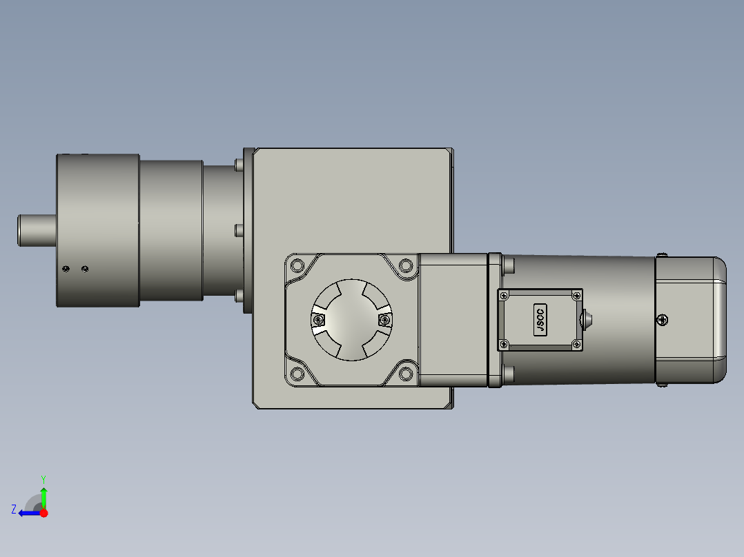 860-0300升降分割器70DH直插式配200W精研电机_1-Y右视图
