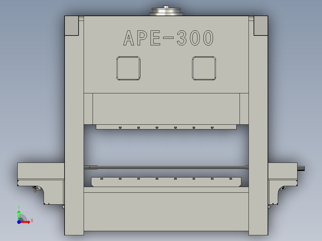 冲床送取料同步机械手前视图
