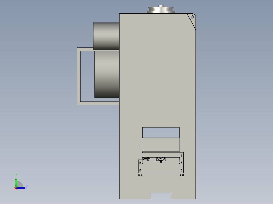 冲床送取料同步机械手左视图