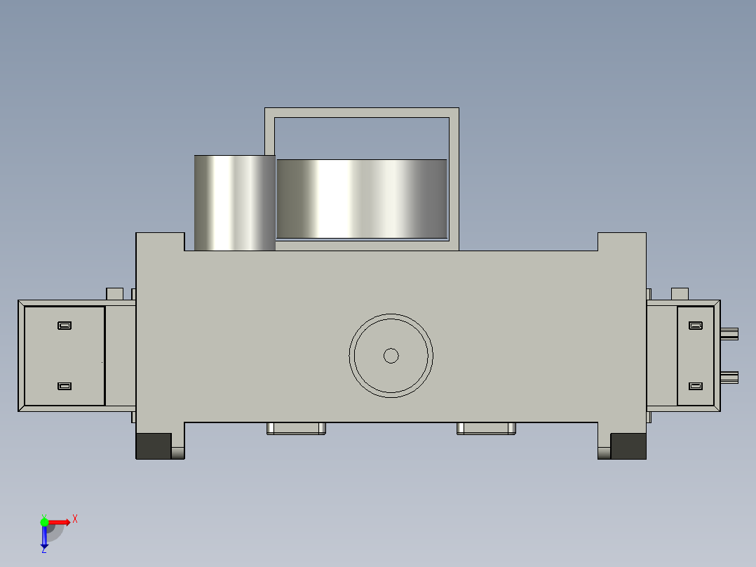 冲床送取料同步机械手俯视图