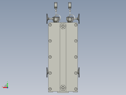 板式换热器组装模块后视缩略图