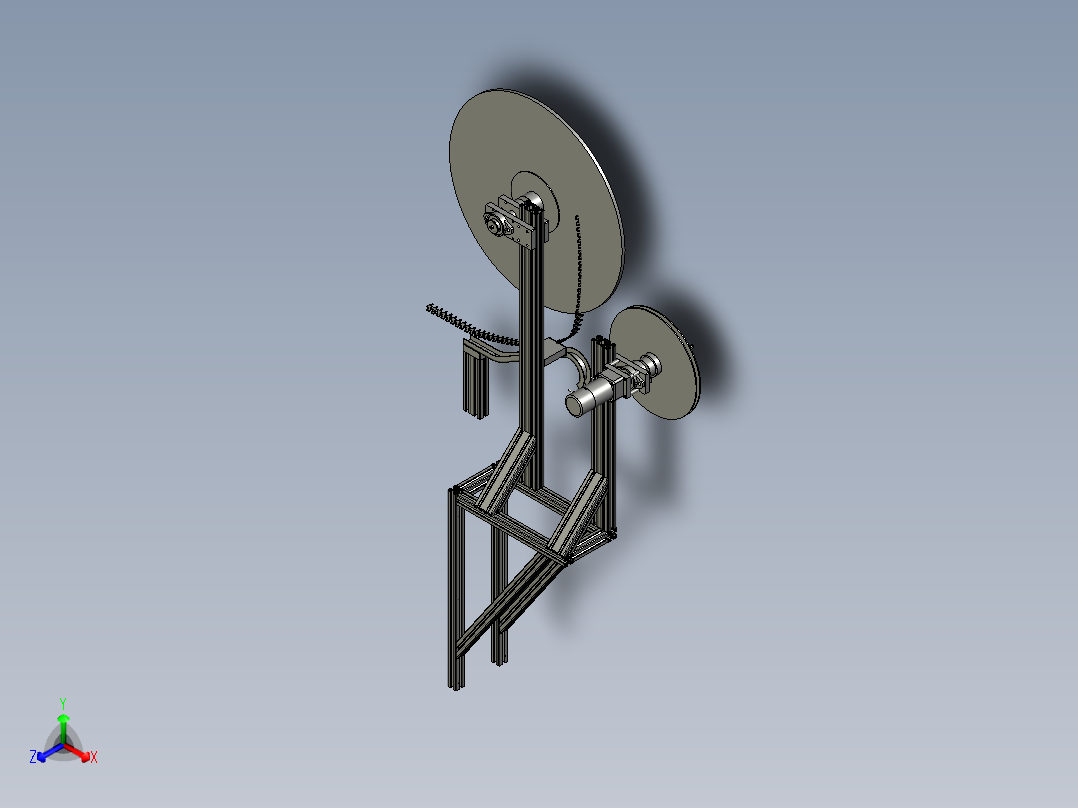 M000料盘机构主视图