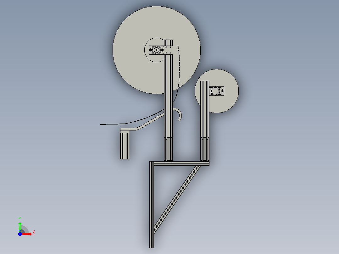 M000料盘机构前视图