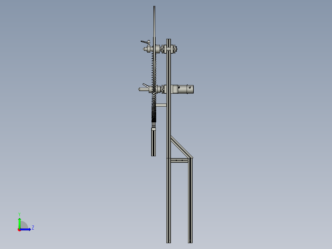 M000料盘机构左视图