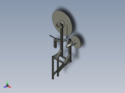 M000料盘机构正等轴测缩略图