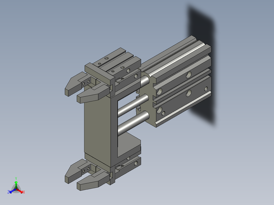 升降-夹取机构主视图