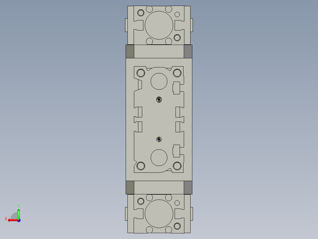升降-夹取机构后视图