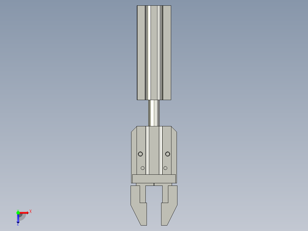 升降-夹取机构俯视图