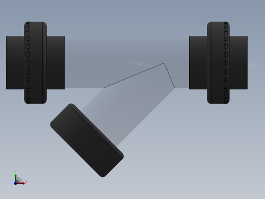 Y filter DN65 PN10 U-PVC前视缩略图