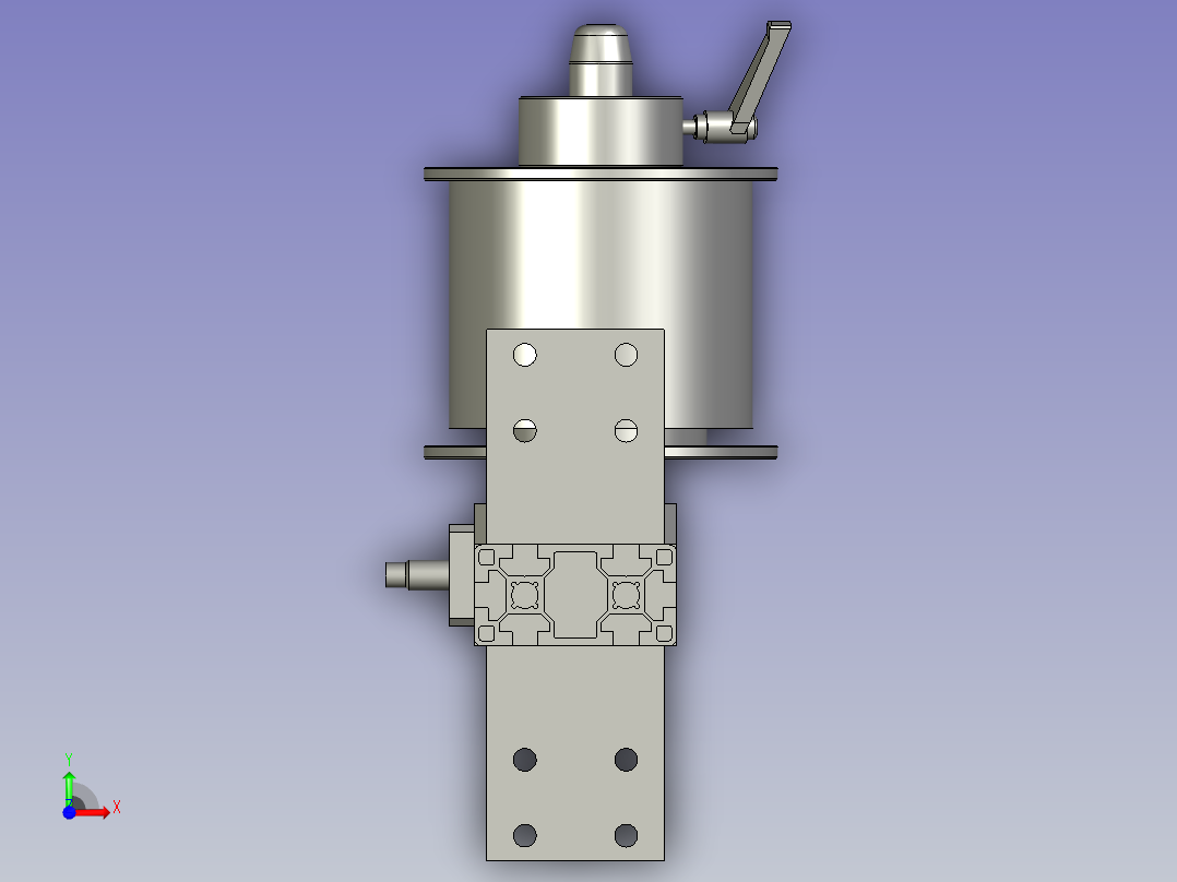 窄膜上料组件前视图