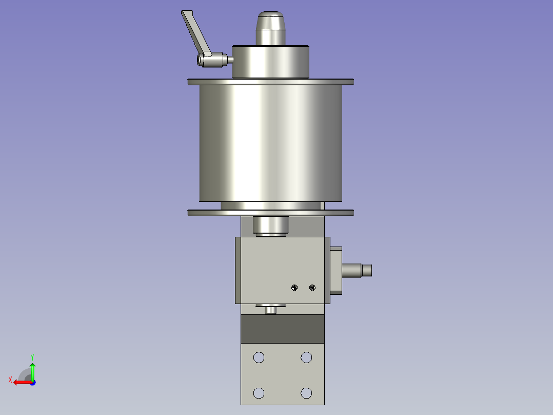 窄膜上料组件后视图