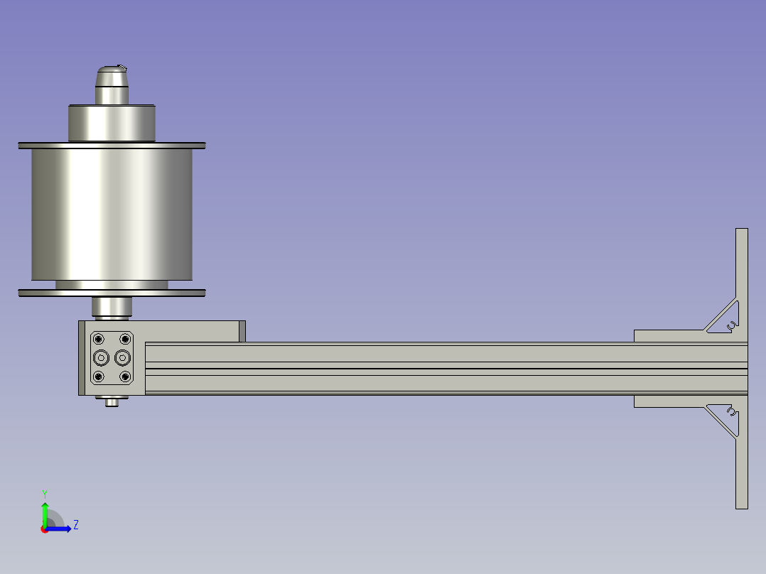 窄膜上料组件左视图