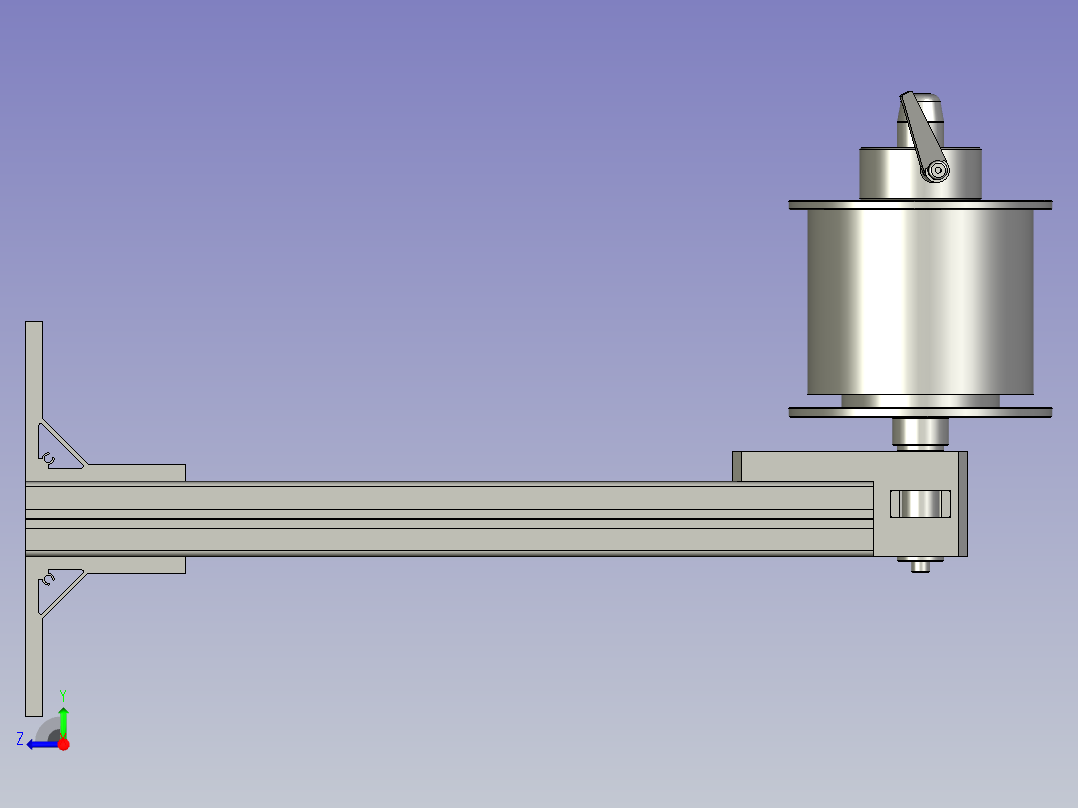窄膜上料组件右视图