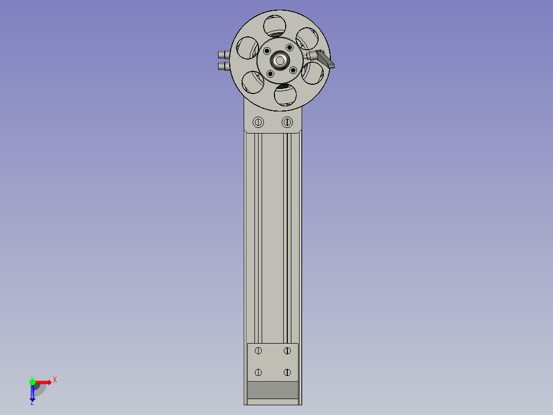 窄膜上料组件俯视图