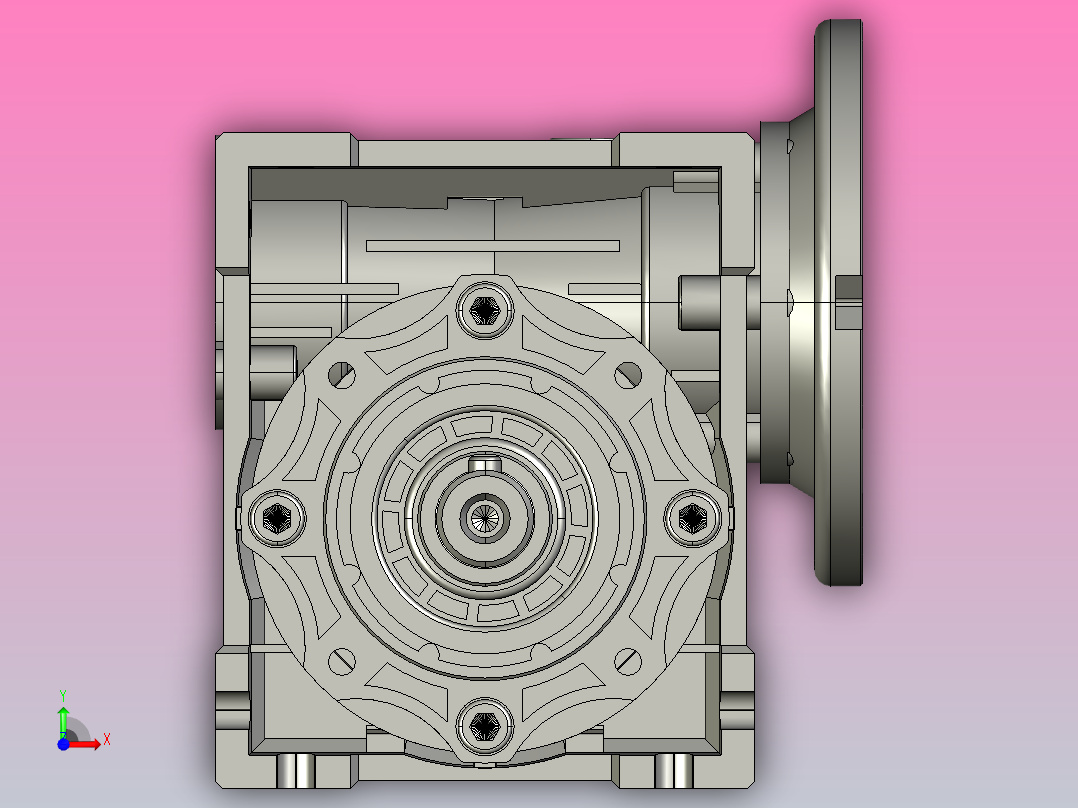 减速机ZMD51-40-5-S-71-B14前视图