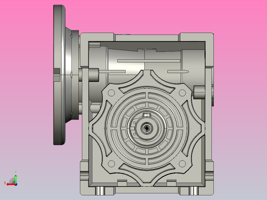 减速机ZMD51-40-5-S-71-B14后视图