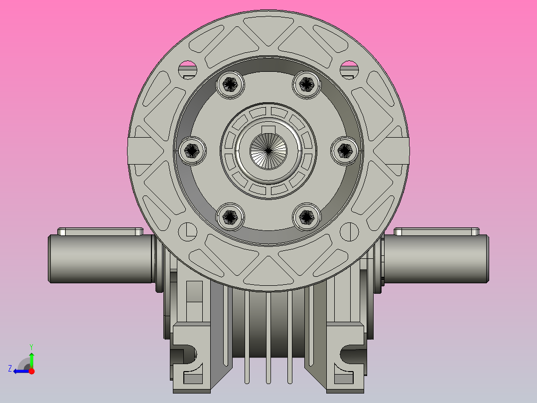 减速机ZMD51-40-5-S-71-B14右视图