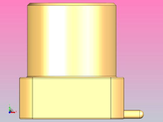65 GHz单端口PCB SMT贴装微型SMP (MSMP)半刚性同轴连接器插座2前视缩略图