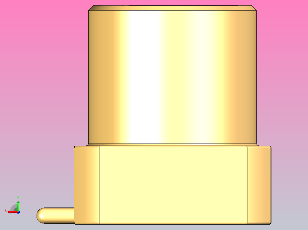 65 GHz单端口PCB SMT贴装微型SMP (MSMP)半刚性同轴连接器插座2后视图