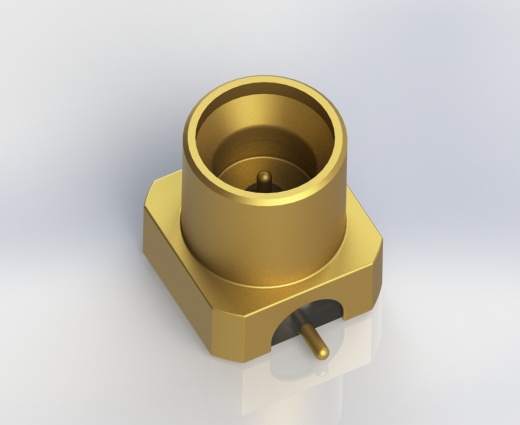 65 GHz单端口PCB SMT贴装微型SMP (MSMP)半刚性同轴连接器插座2缩略图