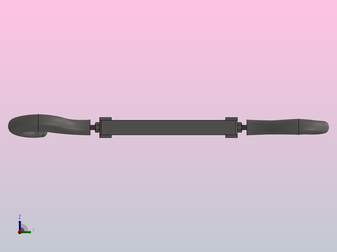 CC型开式索具螺旋扣KCCD 14-M后视图