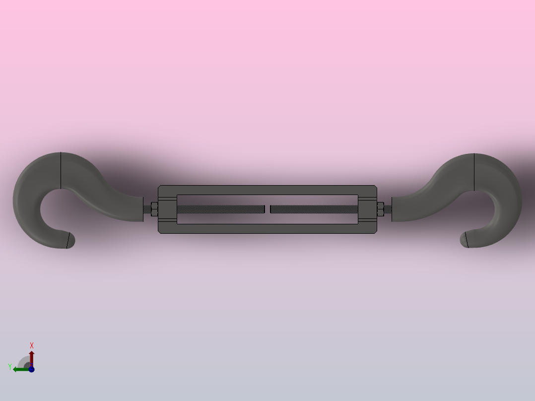 CC型开式索具螺旋扣KCCD 14-M俯视图