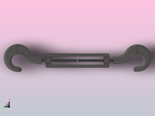CC型开式索具螺旋扣KCCD 14-M俯视缩略图