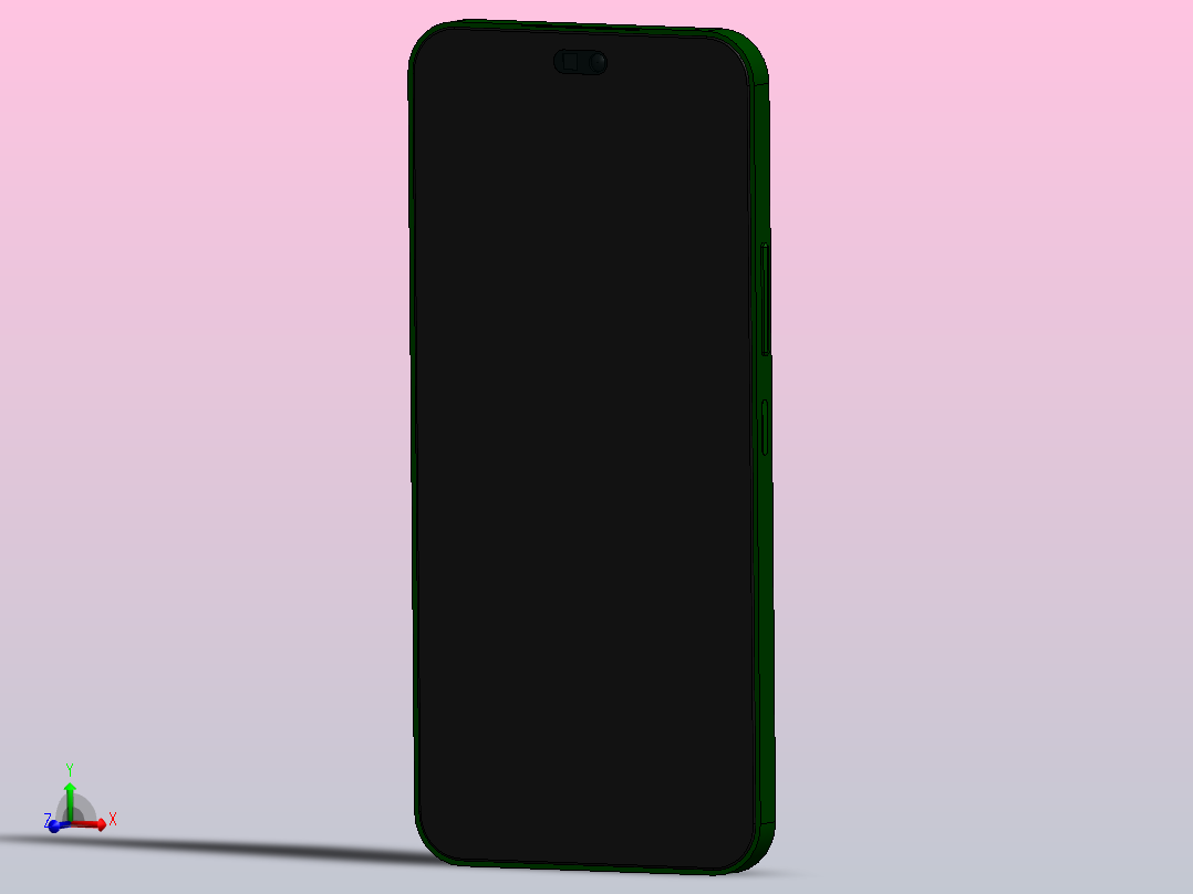 智能电话演示模型(荣誉X8B)主视图